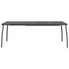 Patio Table Anthracite 78.7"x39.4"x28.3" Steel Mesh
