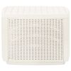 Patio Table White 20.9"x20.9"x15.7" Plastic