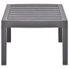 Patio Table Mocha 30.7"x21.7"x15" Plastic