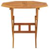Folding Patio Table 35.4"x29.5" Solid Acacia Wood