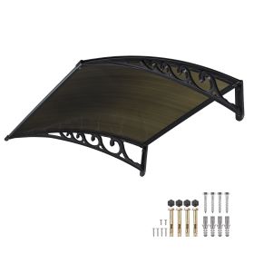 100x100 5mm PC Hollow Sheet Awning (Warehouse: US)