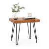 Patio Garden Outdoor Reclaimed Recycled Teak Wood End Table