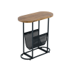 Oval Small Side Tables Living Room Small Space with Storage Space