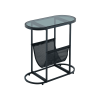 Oval Small Side Tables Living Room Small Space with Storage Space