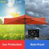 9 Feet Patio Bistro Half Round Umbrella without Weight Base