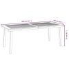 Patio Table 78.7"x39.4"x29.5" Solid Wood Acacia