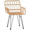 5 Piece Patio Dining Set Poly Rattan