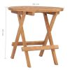 Folding Patio Table 19.7"x19.7"x19.7" Solid Teak Wood
