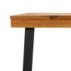 Patio Table 78.7"x39.4"x29.5" Solid Wood Acacia