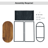 Oval Small Side Tables Living Room Small Space with Storage Space