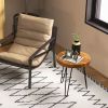 Patio Garden Outdoor Reclaimed Recycled Teak Wood End Table