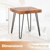 Patio Garden Outdoor Reclaimed Recycled Teak Wood End Table