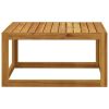3 Piece Patio Lounge Set with Cushions Solid Acacia Wood