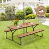 6 Feet Outdoor Picnic Table Bench Set for 6-8 People Be the first to review this product Item No: 13472895
