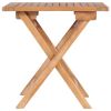 Folding Patio Table 17.7"x17.7"x17.7" Solid Teak Wood