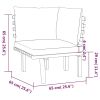 7 Piece Patio Lounge Set with Cushions Solid Acacia Wood