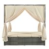 [Not allowed to sell to Wayfair]Adjustable Sun Bed With Curtain; High Comfort; With 3 Colors