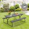 6 Feet Outdoor Picnic Table Bench Set for 6-8 People Be the first to review this product Item No: 13472895