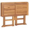 Folding Patio Dining Table 35.4"x35.4"x29.5" Solid Teak Wood