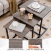 Multifunctional Nesting Coffee Table Set of 3 Pieces
