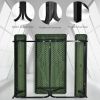Outdoor Picnic Table Bench Set with Metal Base