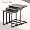 Multifunctional Nesting Coffee Table Set of 3 Pieces