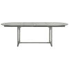 Patio Dining Table (63"-94.5")x39.4"x29.5" Solid Acacia Wood