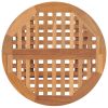 Folding Patio Table 19.7"x19.7"x19.7" Solid Teak Wood
