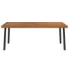 Patio Table 78.7"x39.4"x29.5" Solid Wood Acacia