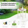 18 Inch Round Weather-Resistant Adirondack Side Table