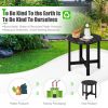 18 Inch Round Weather-Resistant Adirondack Side Table