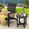 18 Inch Round Weather-Resistant Adirondack Side Table