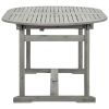 Patio Dining Table (63"-94.5")x39.4"x29.5" Solid Acacia Wood