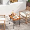 Patio Garden Outdoor Reclaimed Recycled Teak Wood End Table