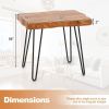 Patio Garden Outdoor Reclaimed Recycled Teak Wood End Table