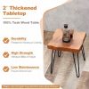 Patio Garden Outdoor Reclaimed Recycled Teak Wood End Table