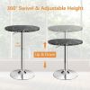 The pub bar table 24 Inch Round Bistro Bar Cocktail Table