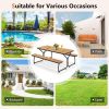 6 Feet Outdoor Picnic Table Bench Set for 6-8 People Be the first to review this product Item No: 13472895