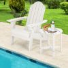 18 Inch Round Weather-Resistant Adirondack Side Table