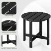 18 Inch Round Weather-Resistant Adirondack Side Table