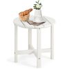 18 Inch Round Weather-Resistant Adirondack Side Table